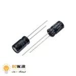 خازن الکترولیتی 100uF 25V (بسته 20 عددی)
