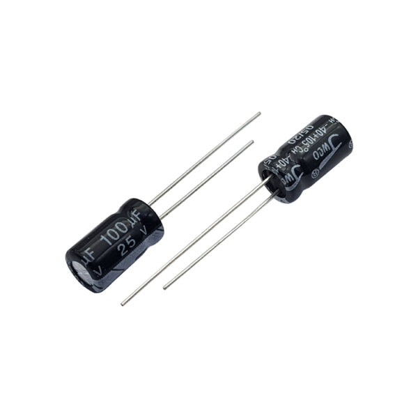خازن الکترولیتی 100uF 25V (بسته 20 عددی)