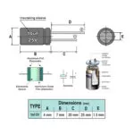 خازن الکترولیتی 10uF 25V (بسته 20 عددی)