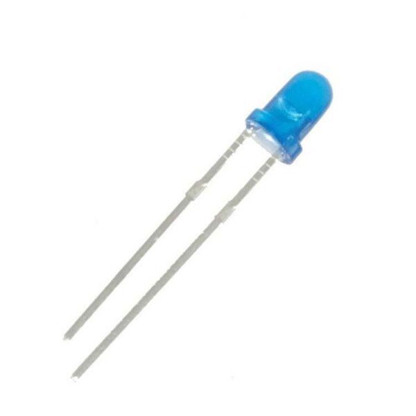 LED آبی 3mm مات (بسته 10 عددی)