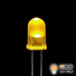 LED زرد 5mm مات پایه بلند (بسته 20 عددی)