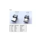 کانکتور میکرو usb سرکابلی مشکی