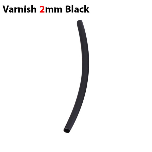 وارنیش حرارتی سایز 2mm مشکی (یک متر)