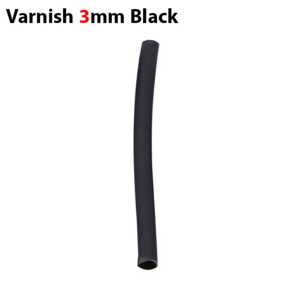 وارنیش حرارتی سایز 3mm مشکی (یک متر)