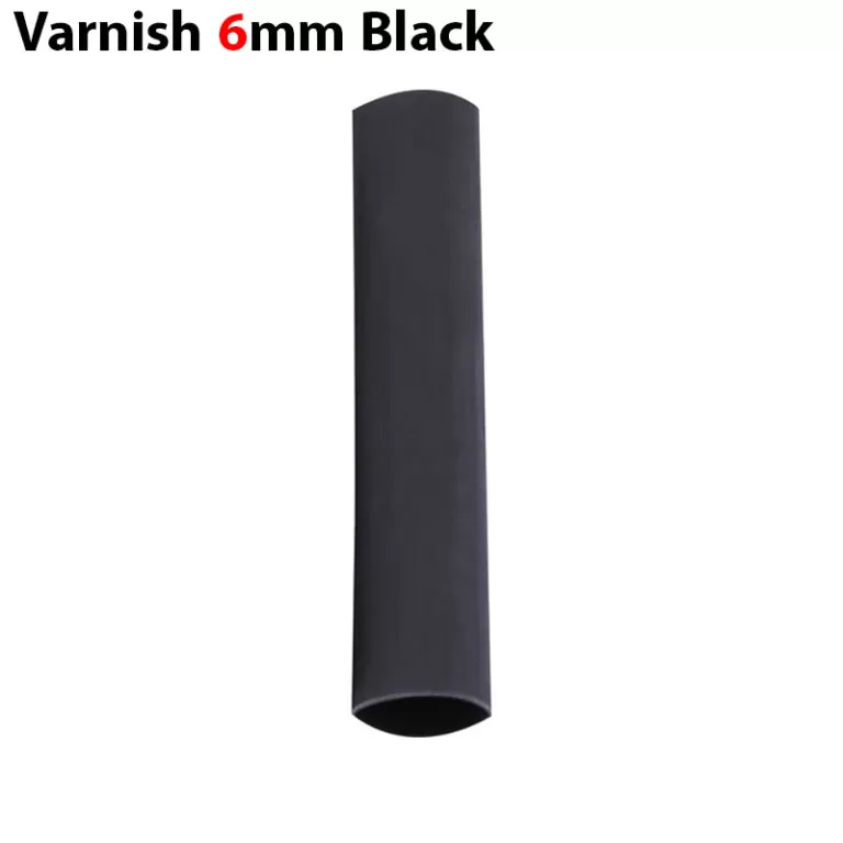 وارنیش حرارتی سایز 6mm مشکی (یک متر)