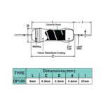 مقاومت 10 کیلو اهم 1/4 وات | 10K (بسته 40 عددی)