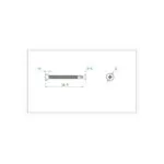 آهن پیچ سرتخت مته دار "5/8 * 7 ارتفاع 16mm (بسته 20 عددی)