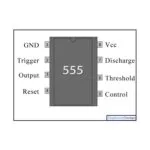 تراشه تایمر NE555 پکیج DIP