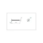 آهن پیچ واشر دار "1/2 * 8 ارتفاع 13mm (بسته 20 عددی)