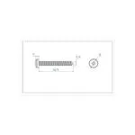 آهن پیچ سر استوانه "5/8 * 4 ارتفاع 16mm (بسته 20 عددی)