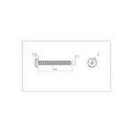 آهن پیچ سر استوانه "3/8 * 6 ارتفاع 10mm (بسته 20 عددی)