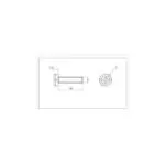 پیچ سر استوانه ای M3 x 15 ارتفاع 15mm (بسته 20 عددی)