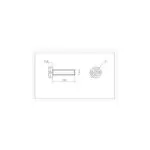 پیچ سر استوانه ای M3 x 25 ارتفاع 25mm (بسته 20 عددی)