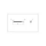 آهن پیچ سرتخت مته دار "3/4 * 8 ارتفاع 19mm (بسته 20 عددی)