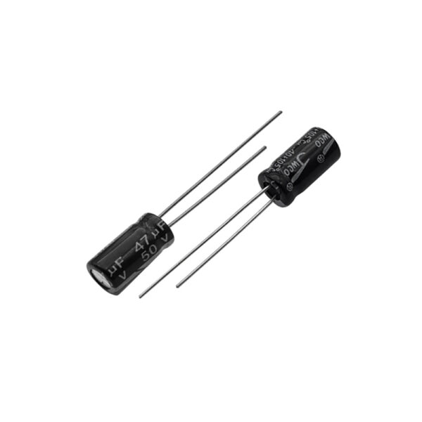خازن الکترولیتی 47uF 50V (بسته 10 عددی)