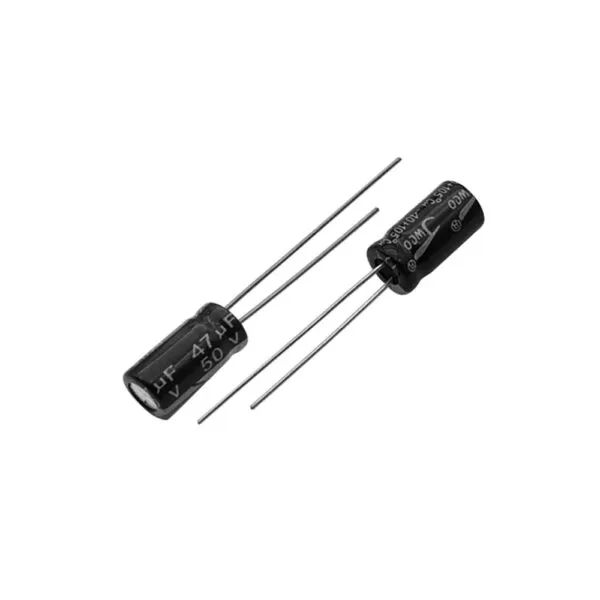 خازن الکترولیتی 47uF 50V (بسته 10 عددی)