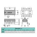 آپ امپ LM324 پکیج DIP