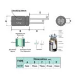 خازن الکترولیتی 10uF 50V (بسته 20 عددی)