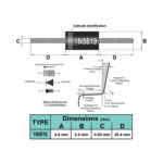 دیود شاتکی 1N5819 (بسته 10 عددی)
