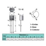 ترانزیستور S8050 یا C8050 (بسته 20 عددی)