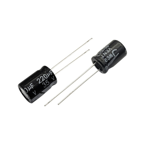 خازن الکترولیتی 220uF 35V (بسته 10 عددی)