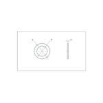 واشر فلزی M3 7mm (بسته 20 عددی)