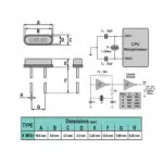 کریستال 8MHZ پکیج HC-49US