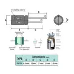 خازن الکترولیتی 100uF 35V (بسته 10 عددی)