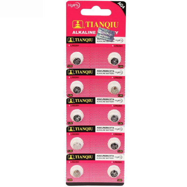 باتری ساعتی تیانکیو مدل AG4 بسته 1 عددی