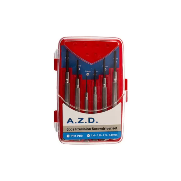 پیچ گوشتی ساعتی 6 عددی AZD
