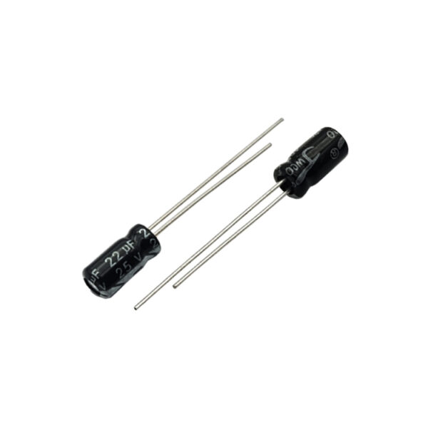 خازن الکترولیتی 22uF 25V (بسته 20 عددی)
