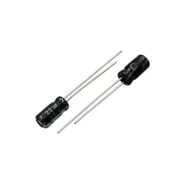 خازن الکترولیتی 22uF 25V (بسته 20 عددی)