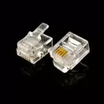 سرسوکت نری خط تلفن 6P4C (بسته 10 عددی)