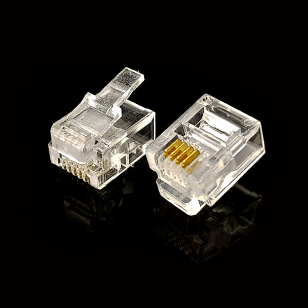 سرسوکت نری خط تلفن 6P4C (بسته 10 عددی)