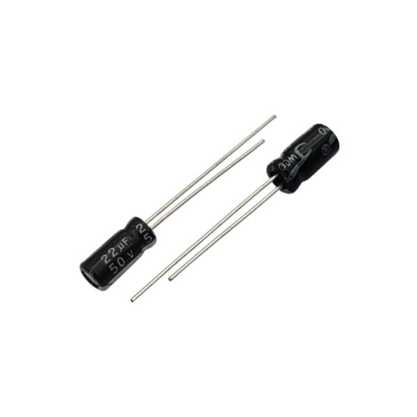 خازن الکترولیتی 22uF 50V (بسته 20 عددی)