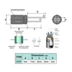 خازن الکترولیتی 22uF 50V (بسته 20 عددی)