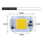 LED COB مهتابی 50W 220V با درایور داخلی