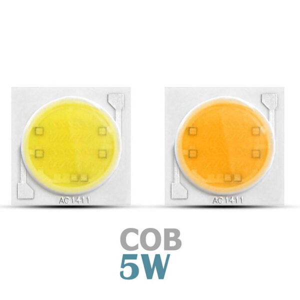 چیپ COB 5w 220 ولت آفتابی قطر 11 میلیمتر