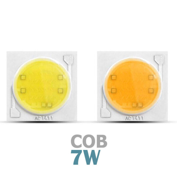 چیپ COB 7w 220 ولت آفتابی قطر 11 میلیمتر