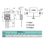 رگولاتور 5+ ولت 7805 پکیج TO-220
