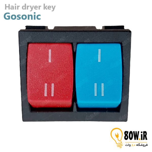 کلید دوبل سشوار 1 به 2 گاسونیک