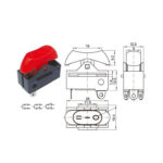 کلید سشوار MAX سه حالته - قرمز رنگ