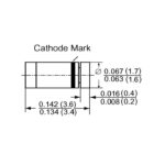 دیود زنر 5.1V SMD پکیج MINI MELF (بسته 10 عددی)