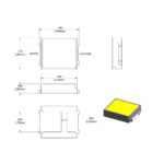 SMD LED پکیج 2835 سفید مهتابی 6V 1W مارک CHangFang (بسته 10 عددی)