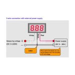 ماژول ولتمتر RED 0.28 0-100V DC