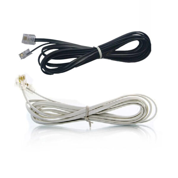 کابل تلفن 10 متری - سفید