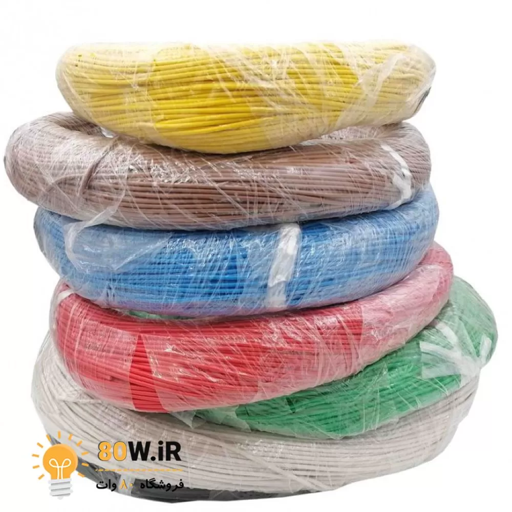 سیم افشان سیلیکونی نسوز سایز 1x0.25 مشکی