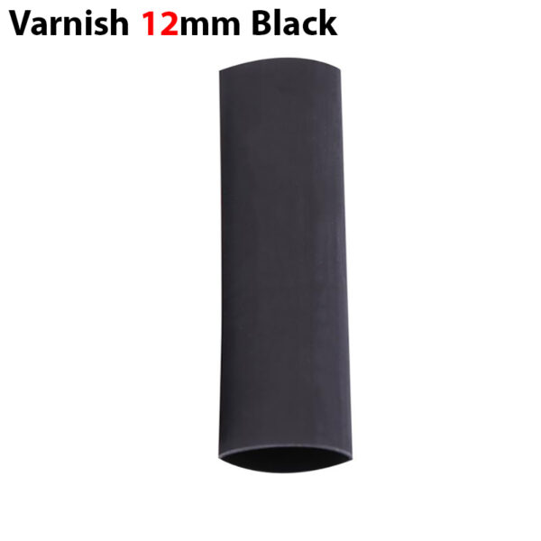 وارنیش حرارتی سایز 12mm مشکی (یک متر)