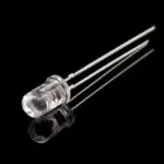 ال ای دی 5mm قرمز شیشه ای پایه بلند (بسته 20 عددی)