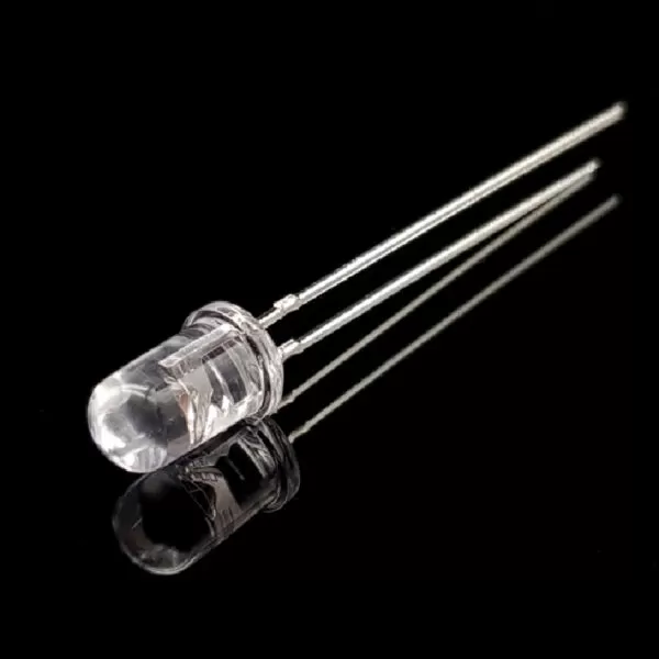 ال ای دی 5mm قرمز شیشه ای پایه بلند (بسته 20 عددی)